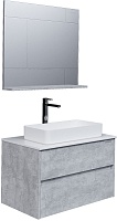 Grossman Мебель для ванной Эдванс 80 GR-3031 подвесная цемент светлый